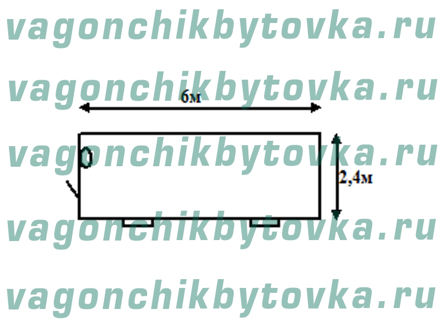 Столовая из вагончика 6м