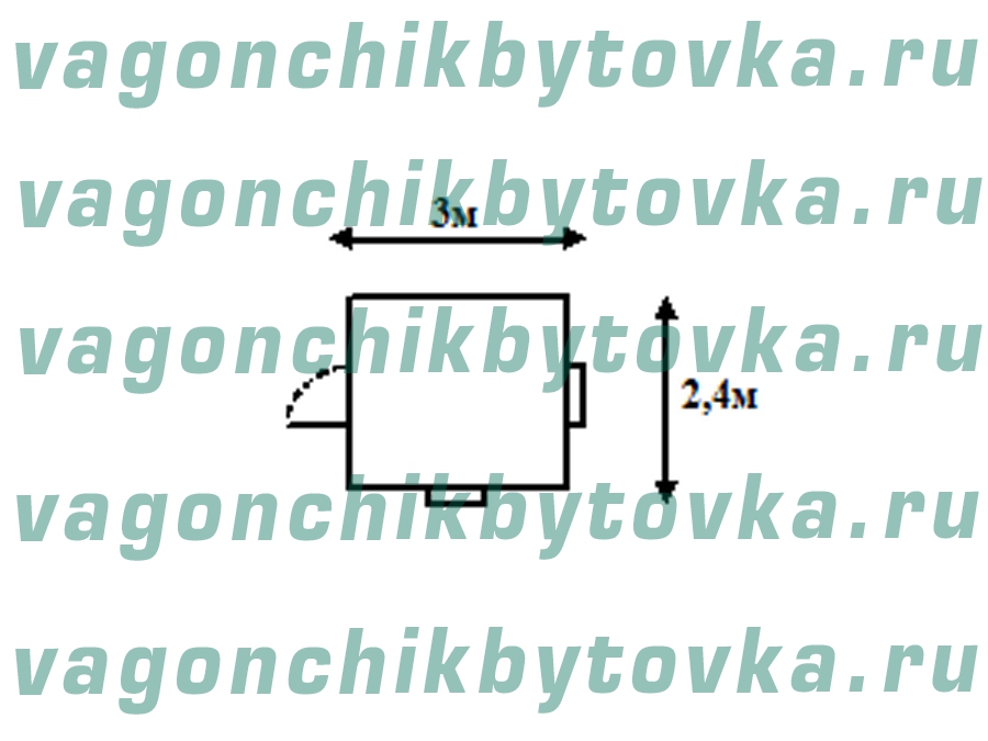Вагончик 3м под пост охраны